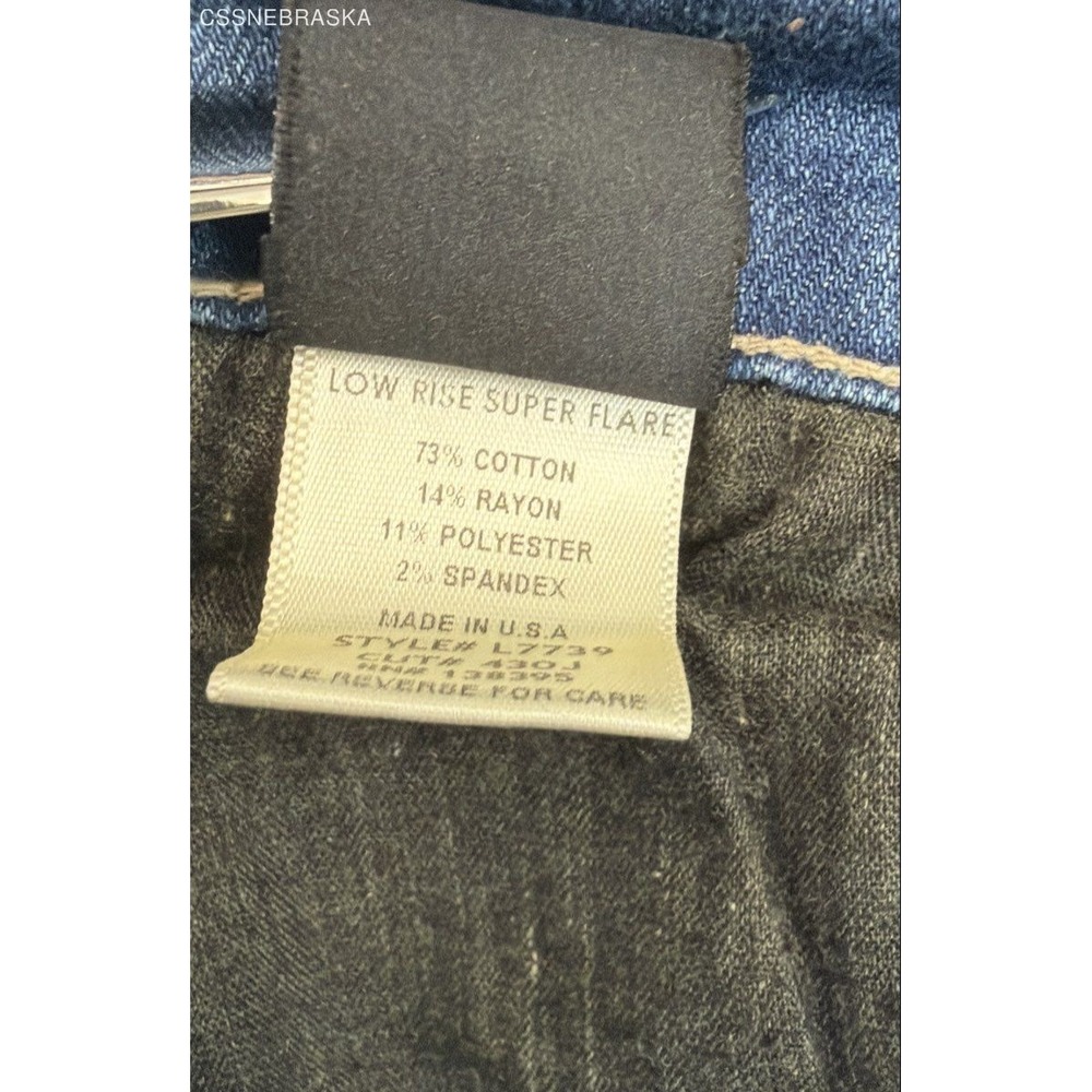 Flying Monkey Blue womens skinny bootcut wide-leg designs. - Size 25 - Picture 10 of 11